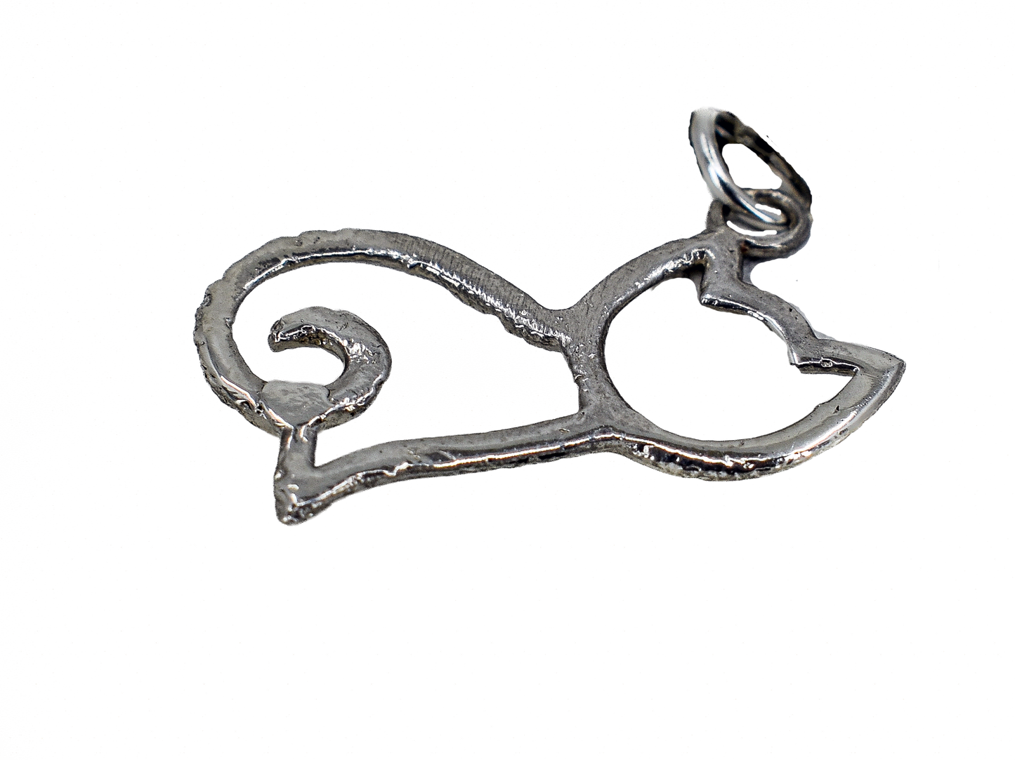 Kedi - El Yapımı 925 Ayar Gümüş Kolye