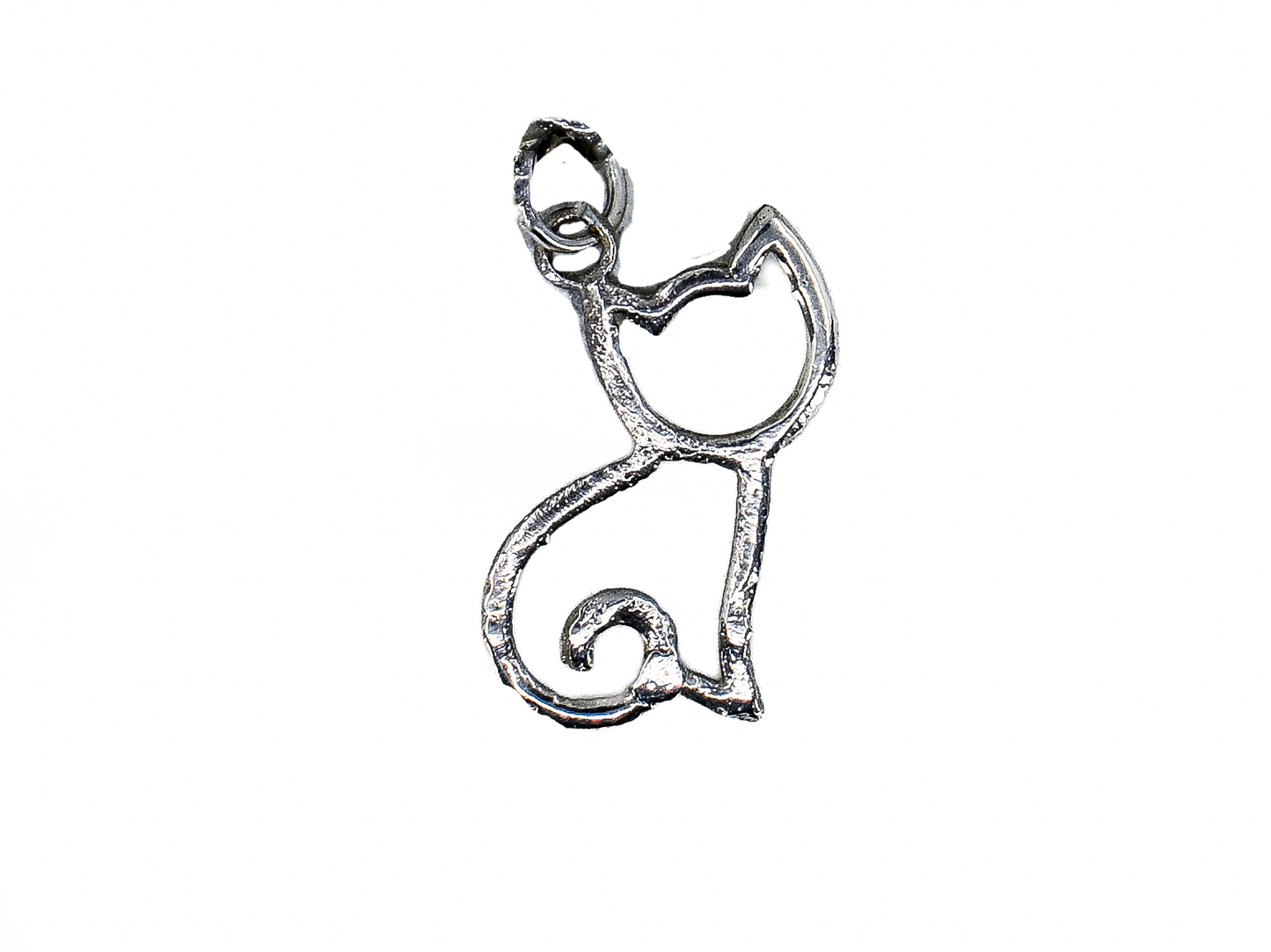 Kedi - El Yapımı 925 Ayar Gümüş Kolye