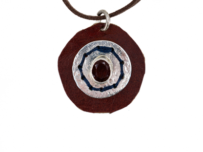 Garnet - Handmade 925 Sterling Silver Necklace