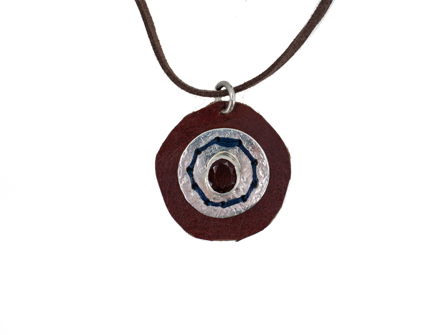 Garnet - Handmade 925 Sterling Silver Necklace