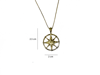 Compass - Dungeons and Dragons - Handmade Silver Necklace