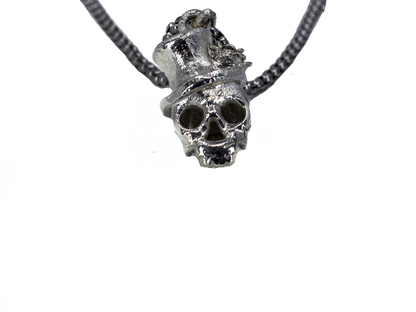 Skull - Handmade Silver Necklace