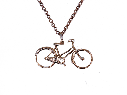 Bicycle - Handmade 925 Sterling Silver Necklace