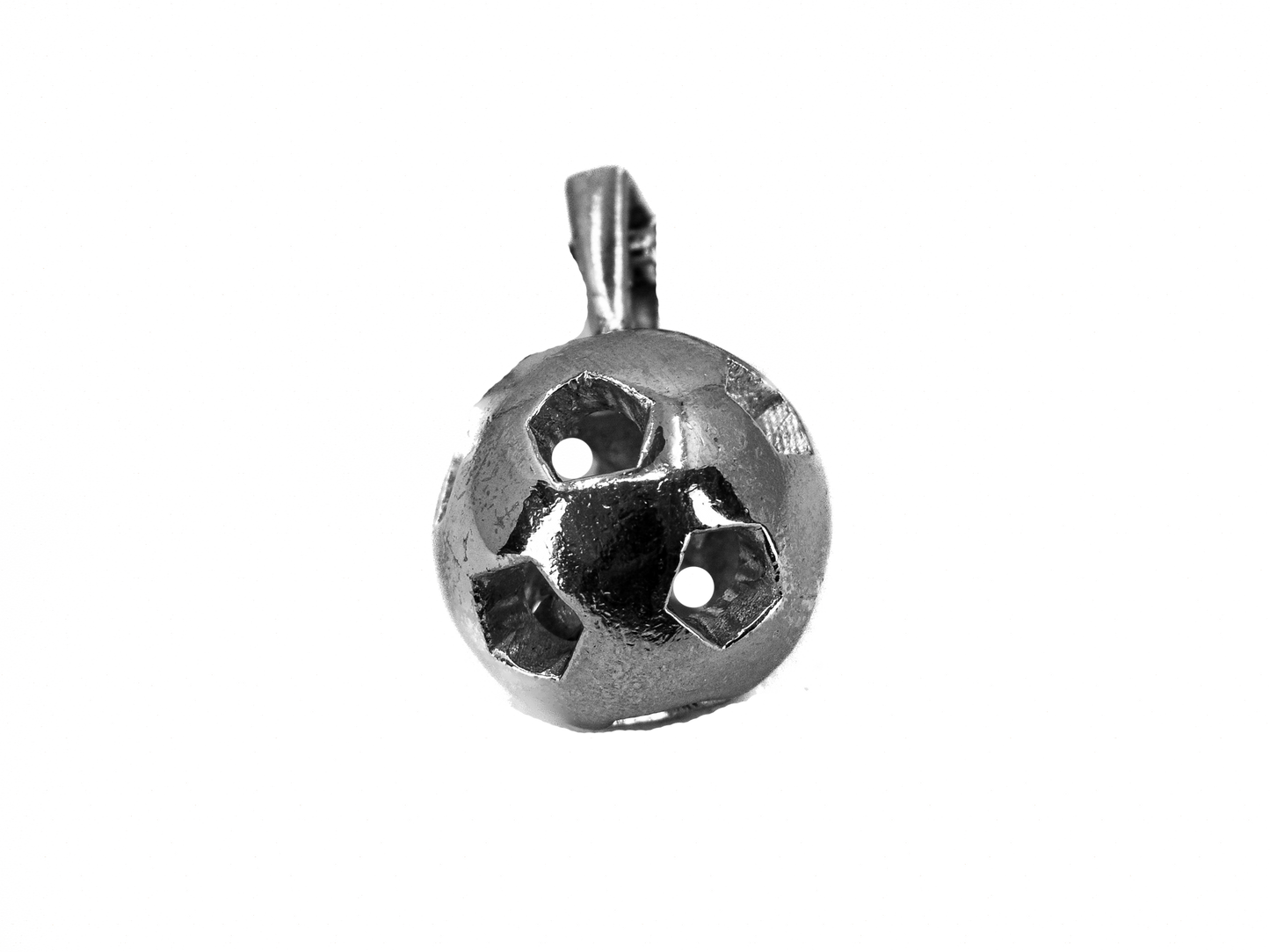 Football Ball - Handmade 925 Sterling Silver Necklace