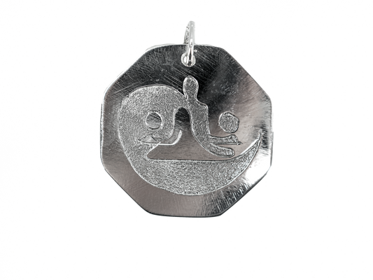 Yin Yang - Medallion - Handmade Sterling Silver Necklace