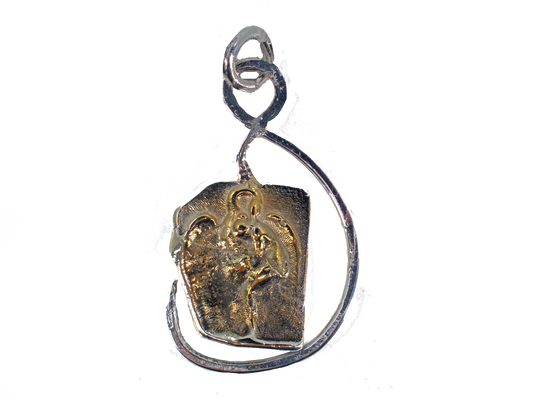 Kabartma - Tarihi Eserler - El Yapımı 925 Ayar Gümüş Kolye