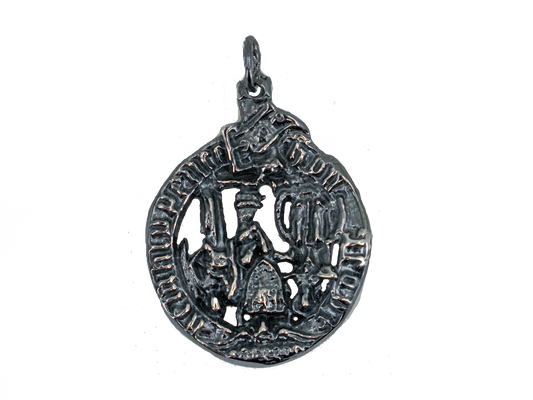 Kara Prens'in Rozeti - Tarihi Eserler - El Yapımı 925 Ayar Gümüş Kolye
