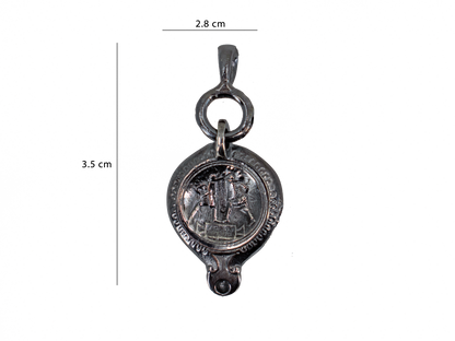 Çanak Lamba - Tarihi Eserler - El Yapımı 925 Ayar Gümüş Kolye