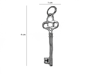 Key - Handmade Silver Necklace