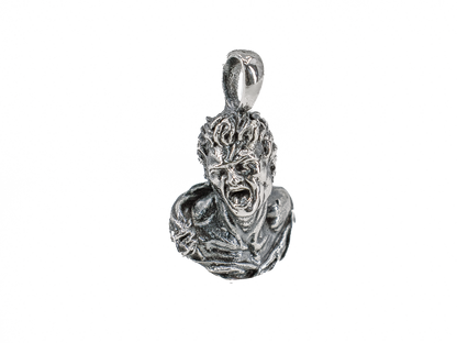 Bust of Marsyas - Historic Artifacts - Handmade 925 Sterling Silver Necklace