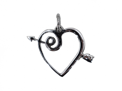Kalp - El Yapımı 925 Ayar Gümüş Kolye | Özel Sevgi Temalı Tasarım