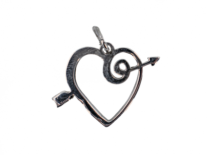 Kalp - El Yapımı 925 Ayar Gümüş Kolye | Özel Sevgi Temalı Tasarım