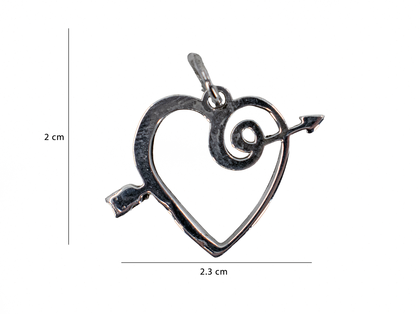 Kalp - El Yapımı 925 Ayar Gümüş Kolye | Özel Sevgi Temalı Tasarım