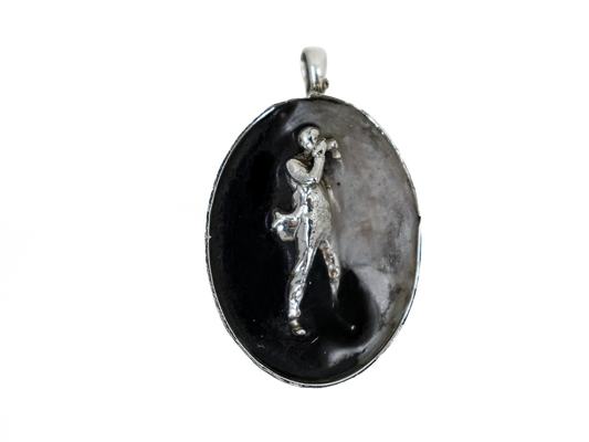 Gezgin - İnsan Manzaraları - El Yapımı 925 Ayar Gümüş Kolye