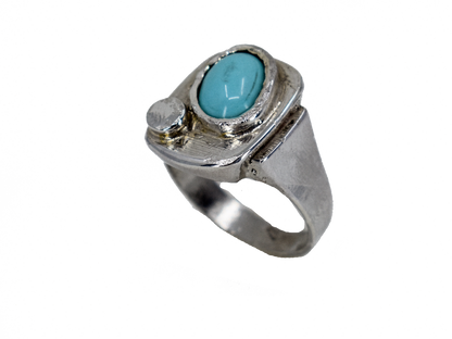 Turquoise- Handmade Silver Ring