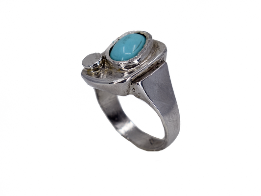 Turquoise- Handmade Silver Ring