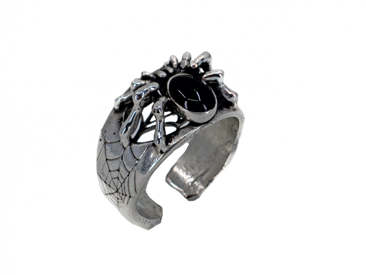 Örümcek - El Yapımı 925 Ayar Gümüş Yüzük | Özel Doğadan İlhamlı Tasarım