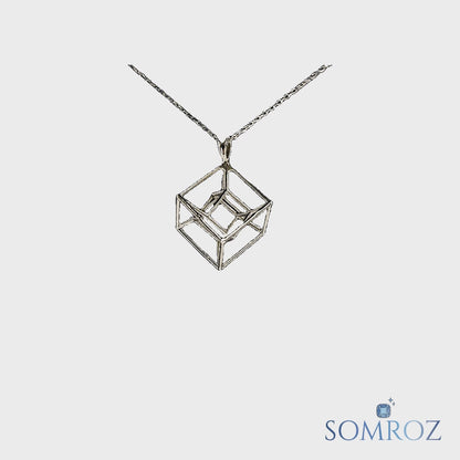 Cube - Handmade Sterling Silver Necklace
