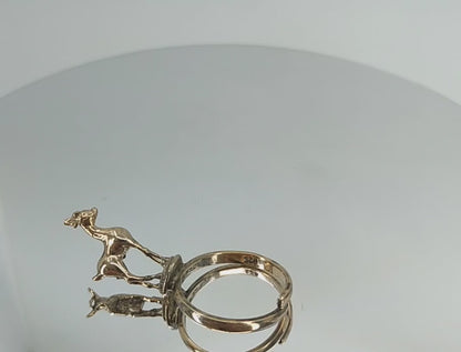 Deer/Bambi - Handmade Silver Ring