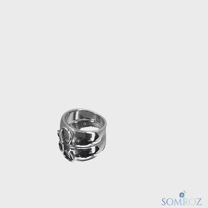 Leo Sign - Handmade Sterling Silver Knuckle Ring