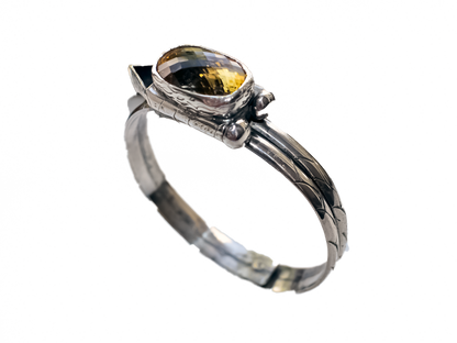 Gold Citrine - Handmade 925 Sterling silver Bracelet Personalized Design