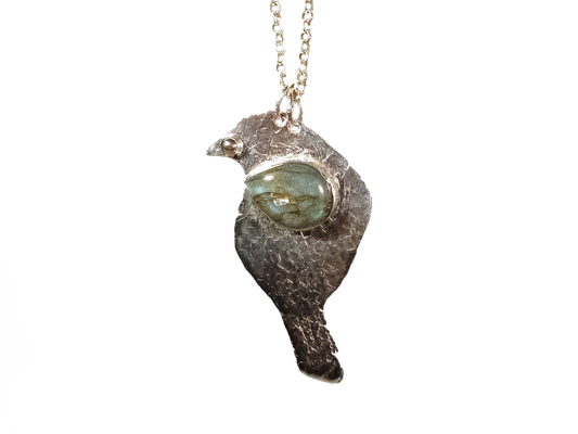 Labradorite - Handmade 925 Sterling Silver Necklace