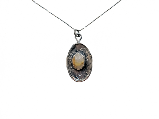 Rutile Quartz - Handmade 925 Sterling Silver Necklace