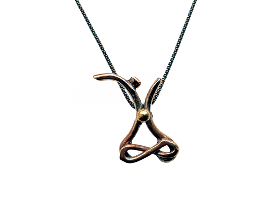 Dervish - Handmade 925 Sterling Silver Bronze Necklace