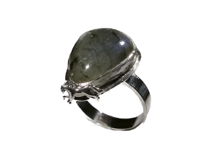 Labradorit - El Yapımı 925 Ayar Gümüş Yüzük
