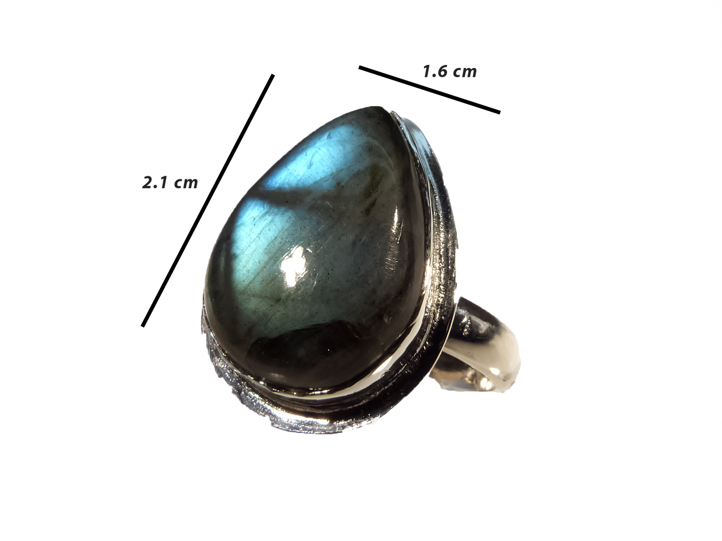 Labradorite - Handmade 925 Sterling Silver Ring