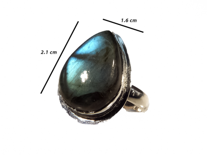 Labradorite - Handmade 925 Sterling Silver Ring