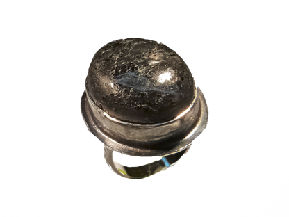 Obsidiyan- El Yapımı Gümüş Yüzük
