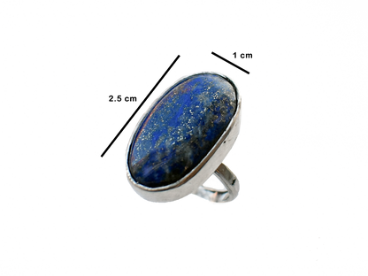 Lapis Lazuli - Handmade 925 Sterling Silver Ring