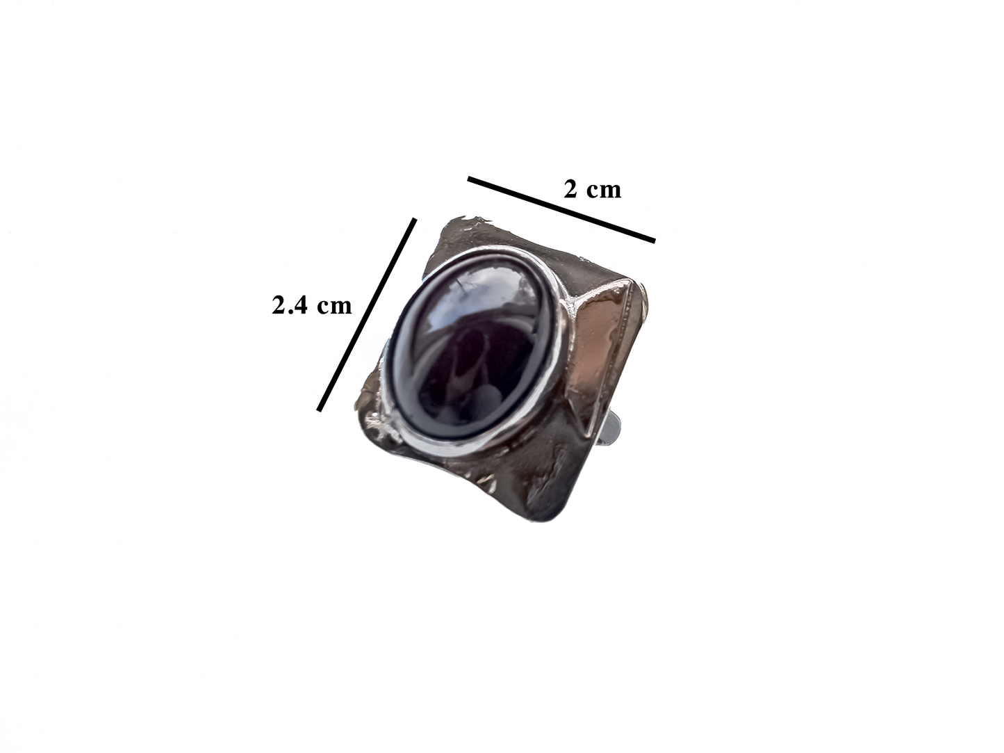 Star Garnet - Handmade 925 Sterling Silver Bronze Metal Ring