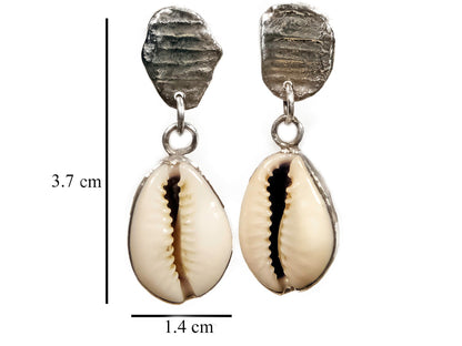 Sea Shell - Handmade 925 Sterling Silver Earrings